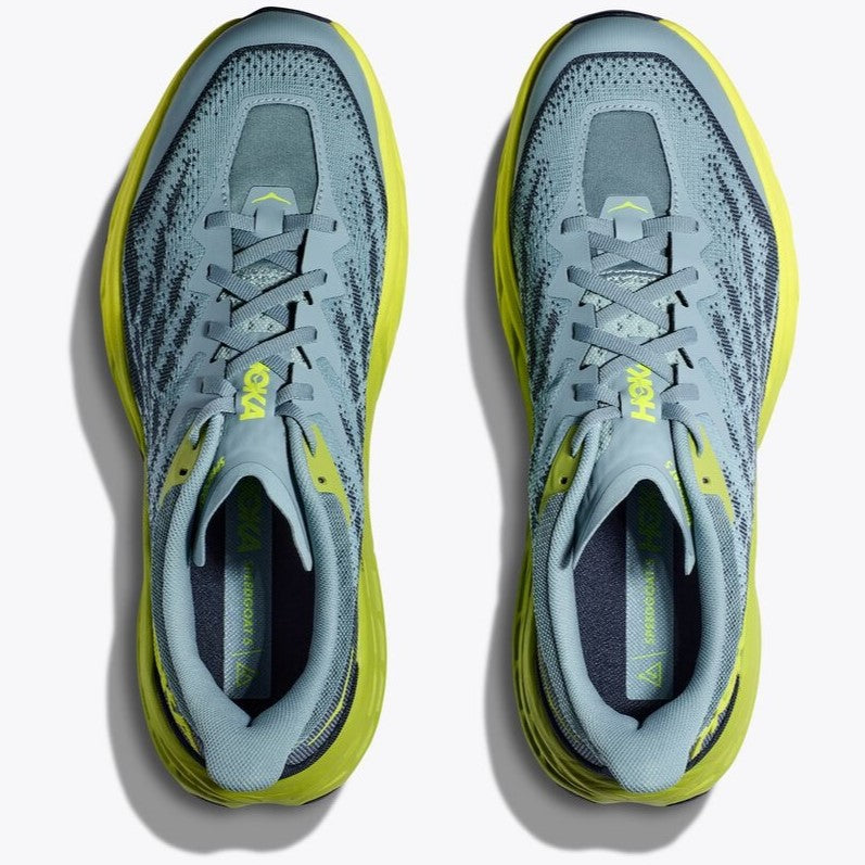 Hoka Speedgoat 5 Trail Shoes Men's (Stone Blue Dark Citron)