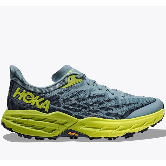 Hoka Speedgoat 5 Trail Shoes Men's (Stone Blue Dark Citron)
