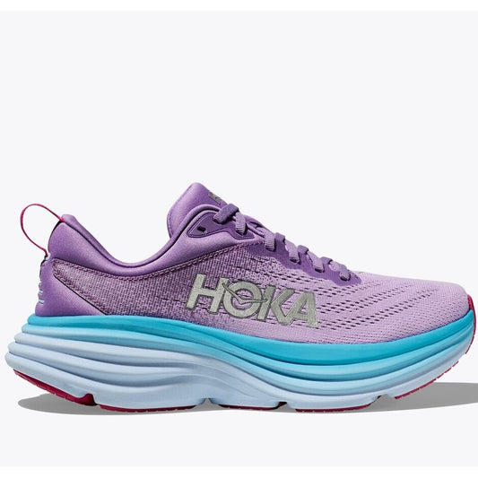 Hoka Bondi 8 Running Shoes Women's (Chalk Violet Pastel Lilac)