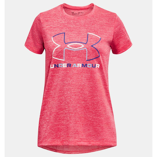 Under Armour Tech Big Logo Twist T-Shirt Girls (Pink 683)