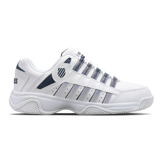 K Swiss Court Prestir Tennis Shoes Men's (White Navy 109)