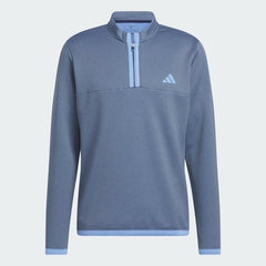 Adidas Microdot Quarter Zip Golf Pullover Men's (Navy Blue)