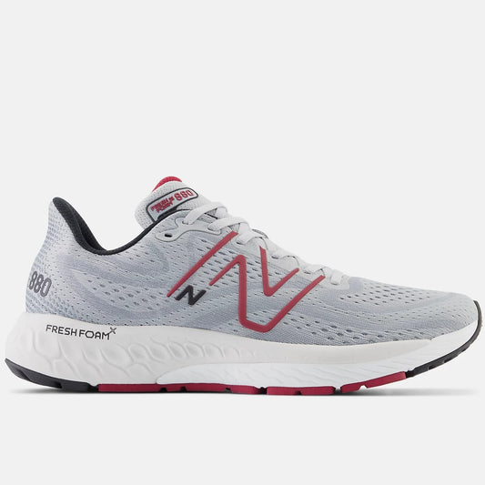 New Balance 880V13 Running Shoes Men's (Aluminium Grey Crimson)