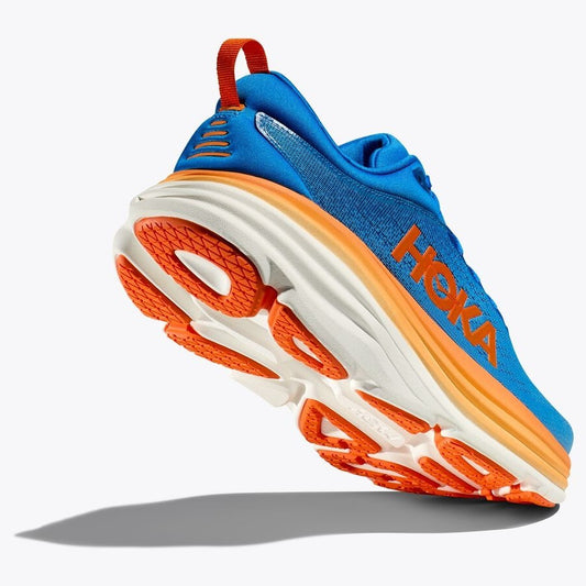 Hoka Bondi 8 Running Shoes Men's Wide (Coastal Sky Orange)