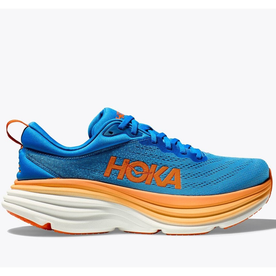 Hoka Bondi 8 Running Shoes Men's Wide (Coastal Sky Orange)