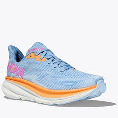 Hoka Clifton 9 Running Shoes Women's (Airy Blue Ice Water)