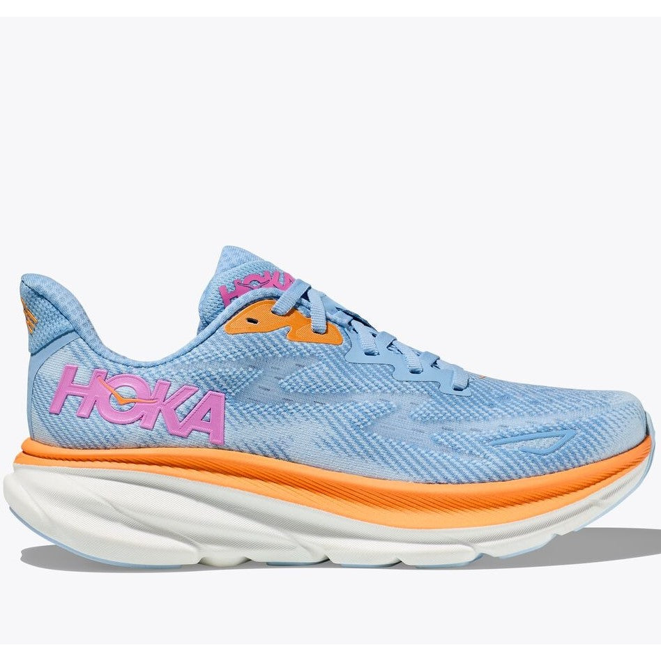 Hoka Clifton 9 Running Shoes Women's (Airy Blue Ice Water)