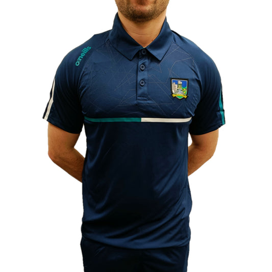 O'Neill's Limerick GAA Dolmen 061 Polo Shirt (Marine Deep Lake White)
