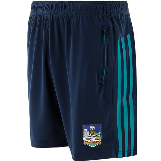 O'Neills Limerick GAA Dolmen 049 Poly Shorts (Marine Deep Lake White)
