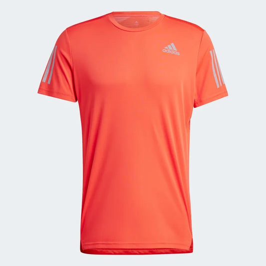 Adidas Own The Run T-Shirt Men's (Bright Red Reflective Silver)