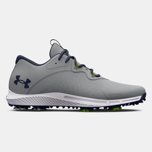 Under Armour Charged Draw 2 E Golf Shoes Men's Wide (Grey Navy 101)