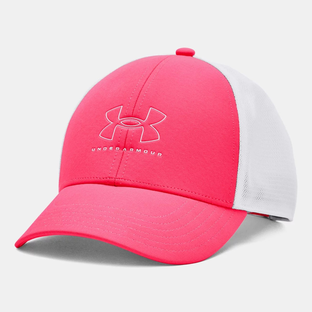 Under Armour Women's Launch Run Hat, (683) Pink Shock/Pitch  Gray/Reflective, One Size Fits Most at  Women's Clothing store