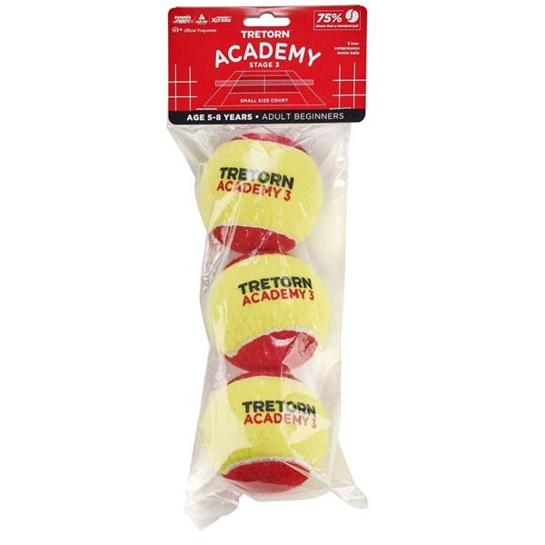 Tretorn Academy 3-Pack Tennis Balls